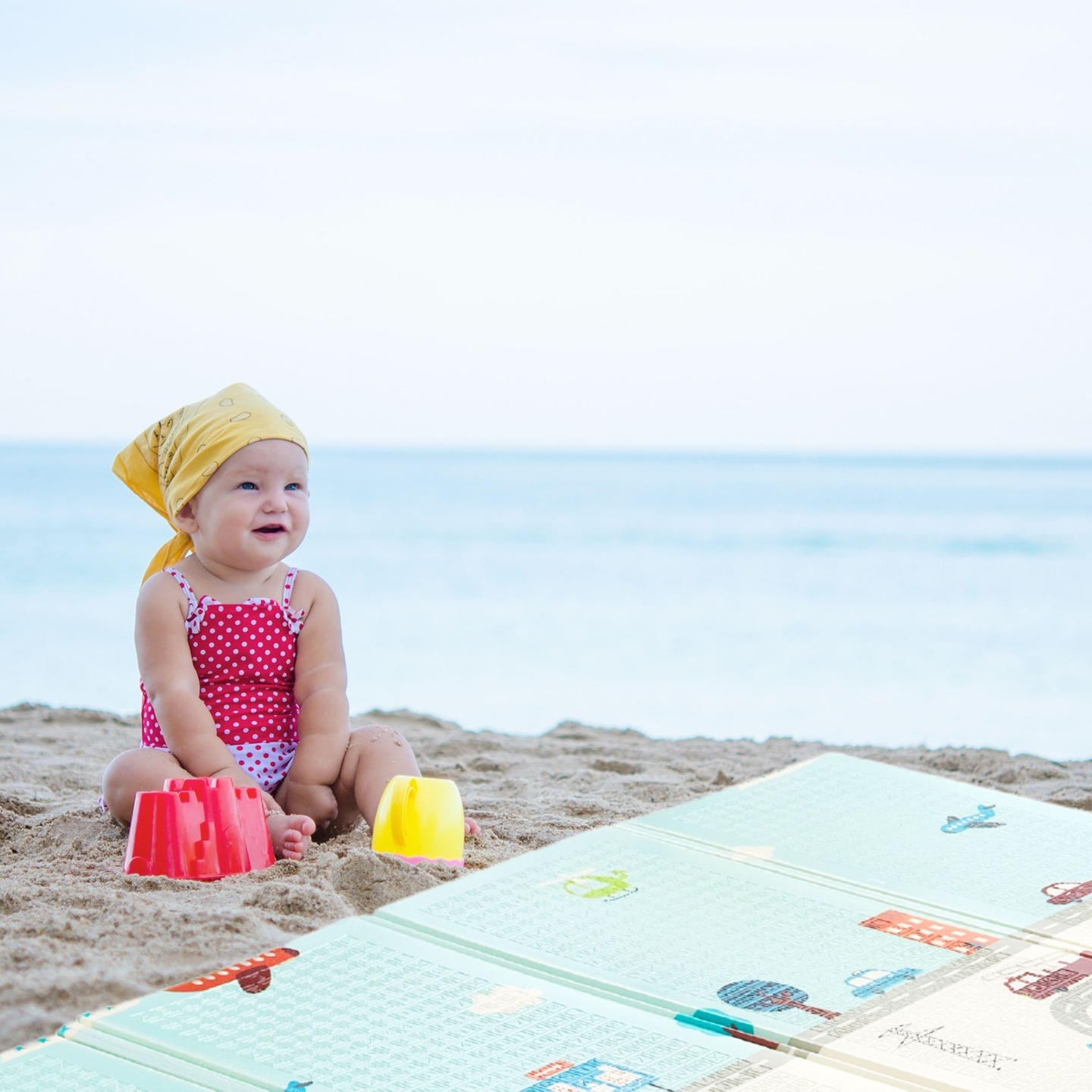 Estera de espuma XXL de doble cara - plegable 1 CM (montaña y carretera)