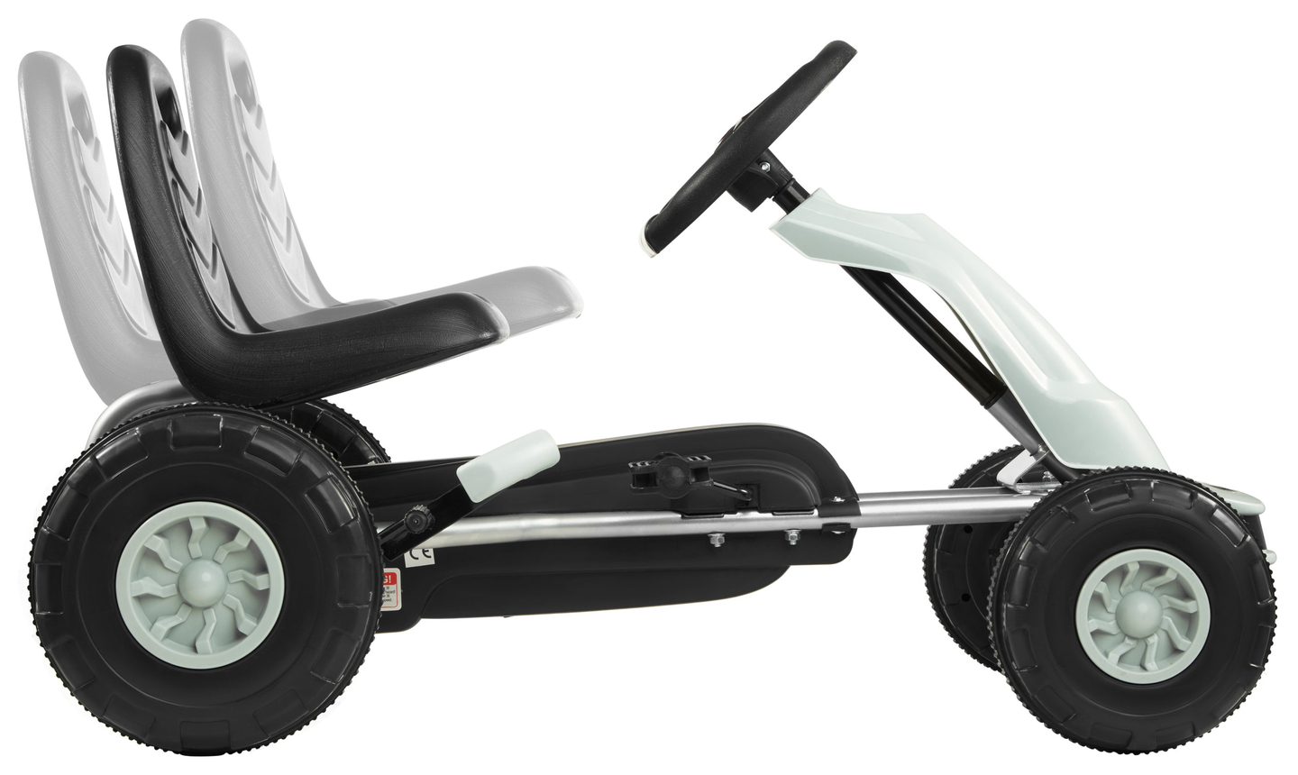 Kart de pedales CHESTER - correpasillos para niños de 3 a 6 años - gris