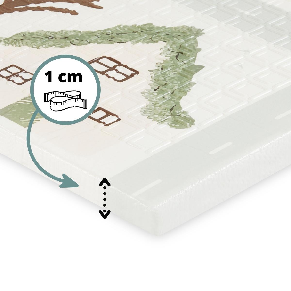 Estera de espuma plegable por las dos caras 180 x 120 x 1cm - Charming Town/Sand Beige