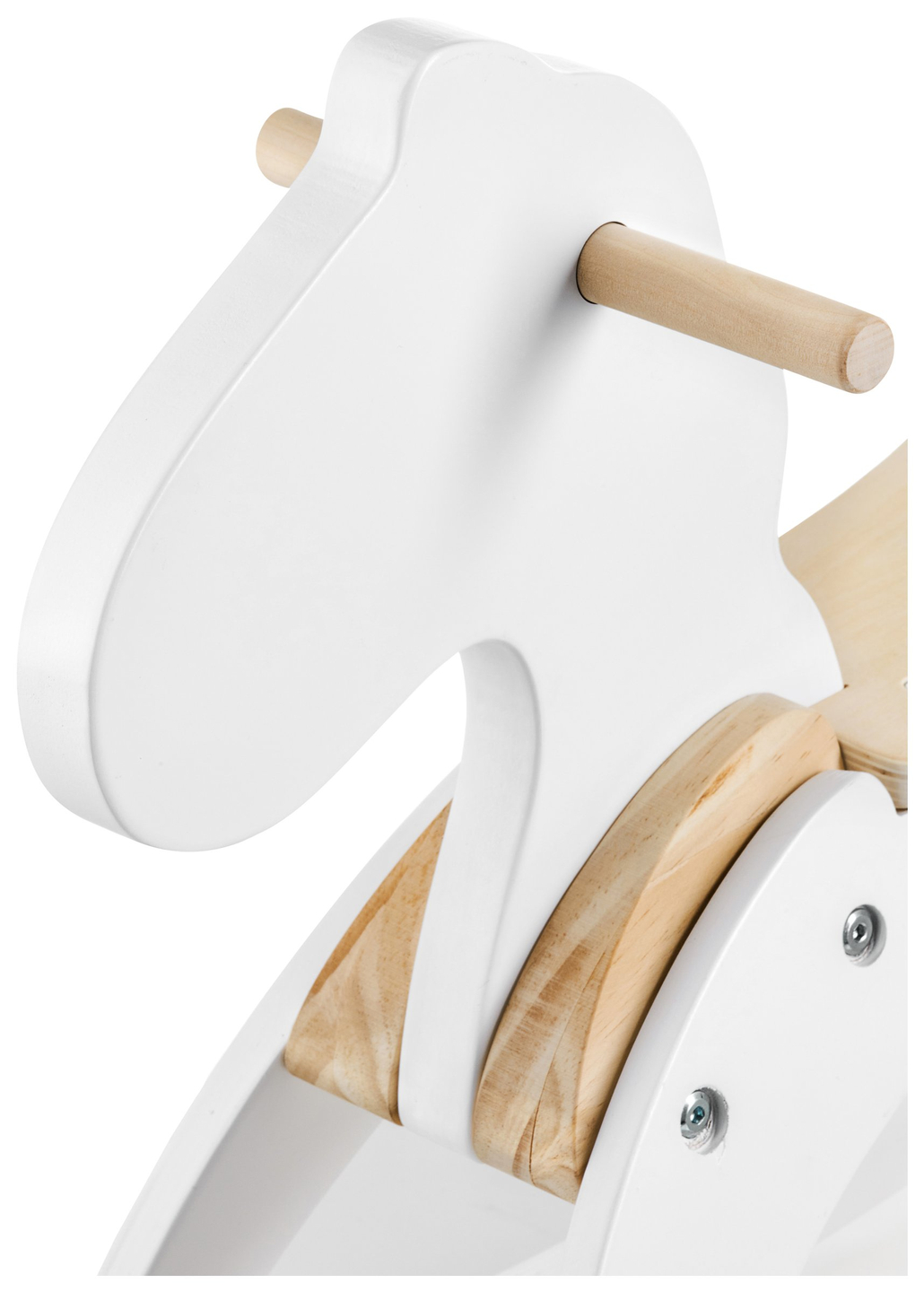 Caballito balancín de madera - blanco - a partir de 12 meses