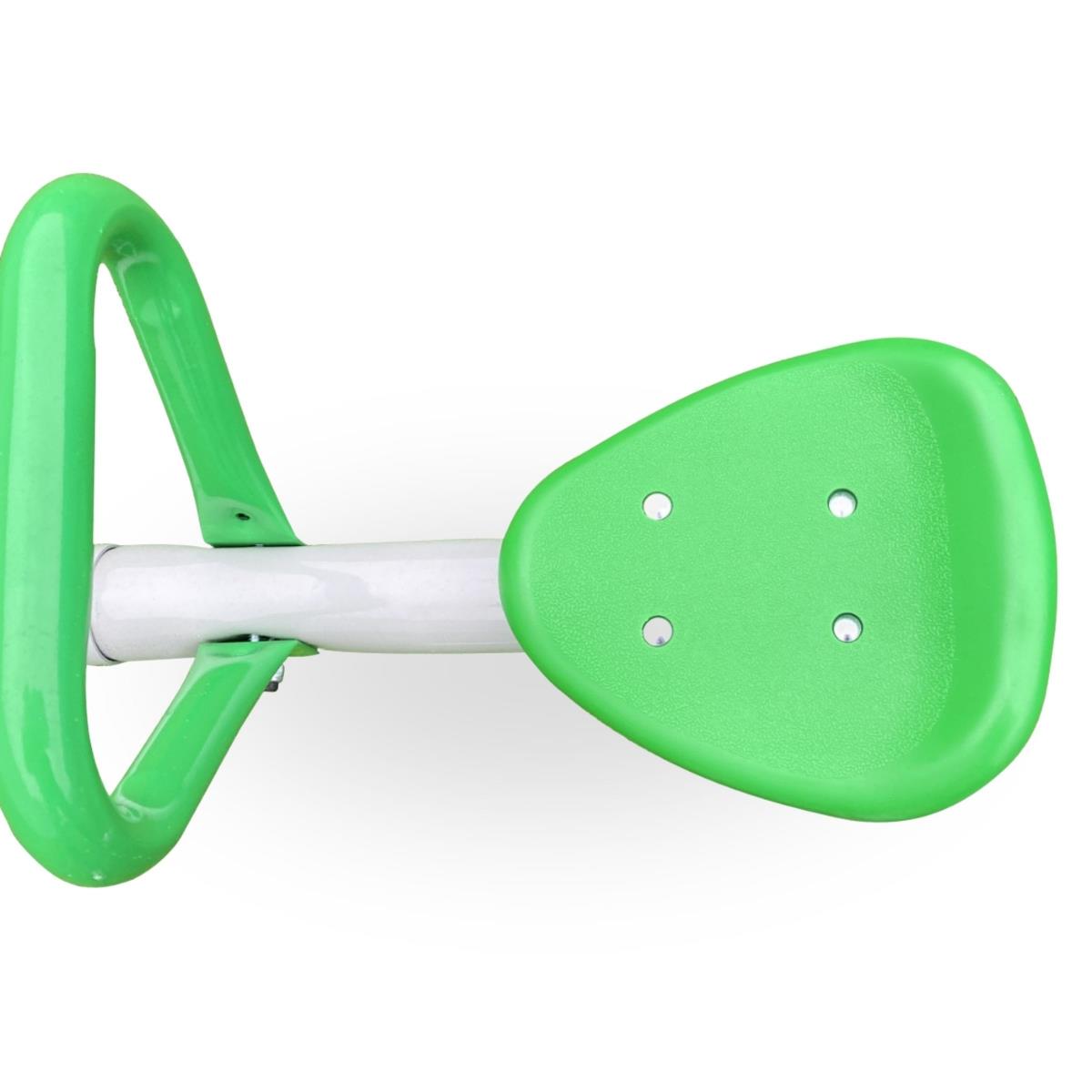 Columpio de jardín 2 en 1, barra de equilibrio para 2 personas con función de carrusel de 360 grados