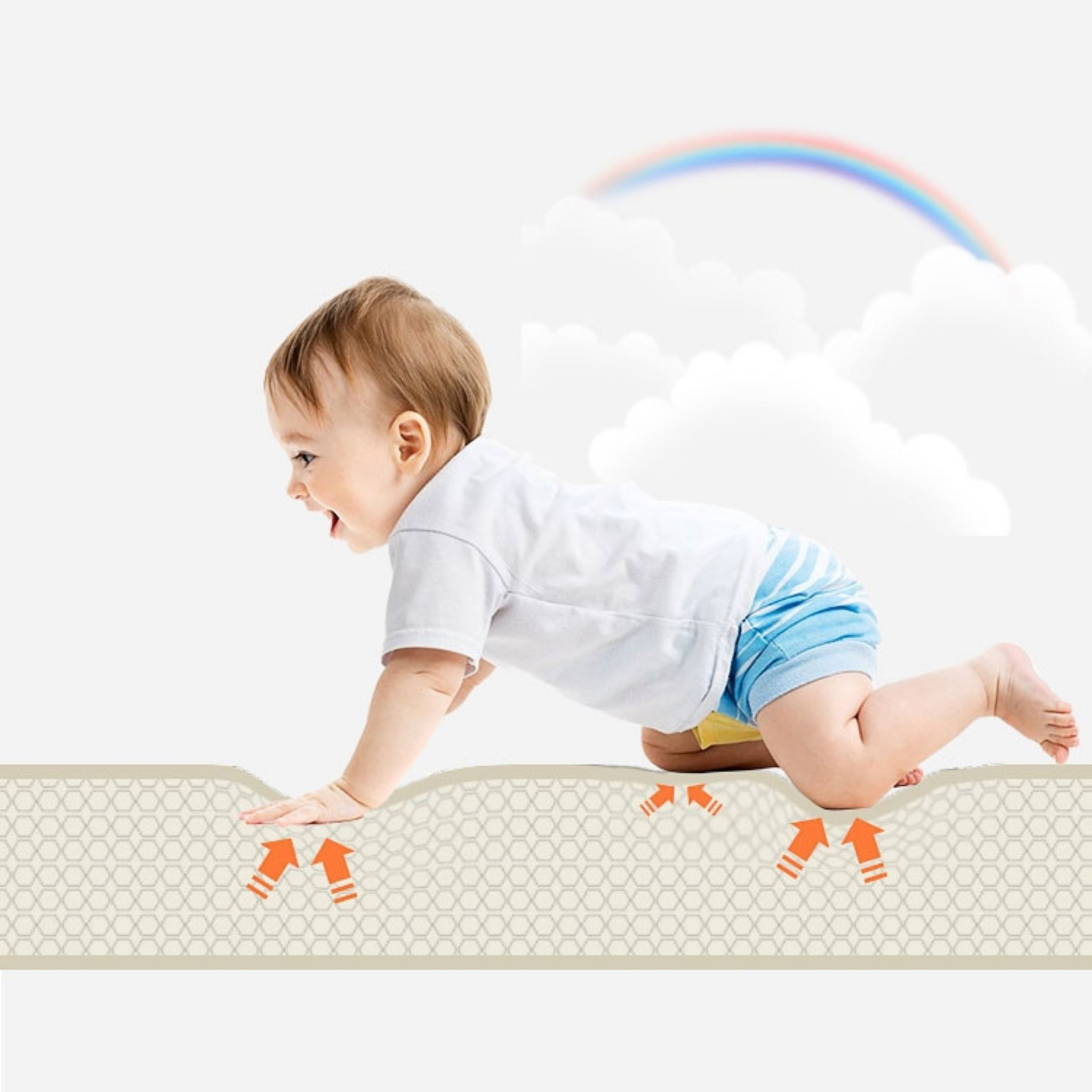 Alfombra de espuma plegable de doble cara 180 x 120 x 1 cm - Bosque Mágico/Calles de Otoño - boho