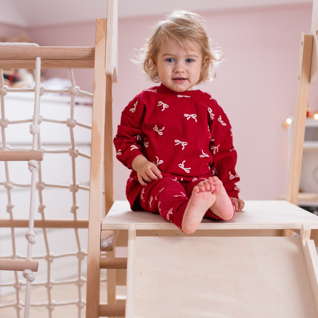 Parque infantil de madera XL 5en1