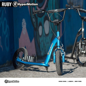 Patinete HyperMotion RUBY 12 (ruedas hinchables de 30 cm) - Azul
