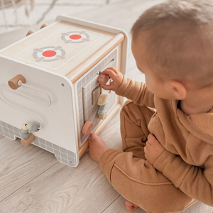 Cocina de madera - cubo educativo