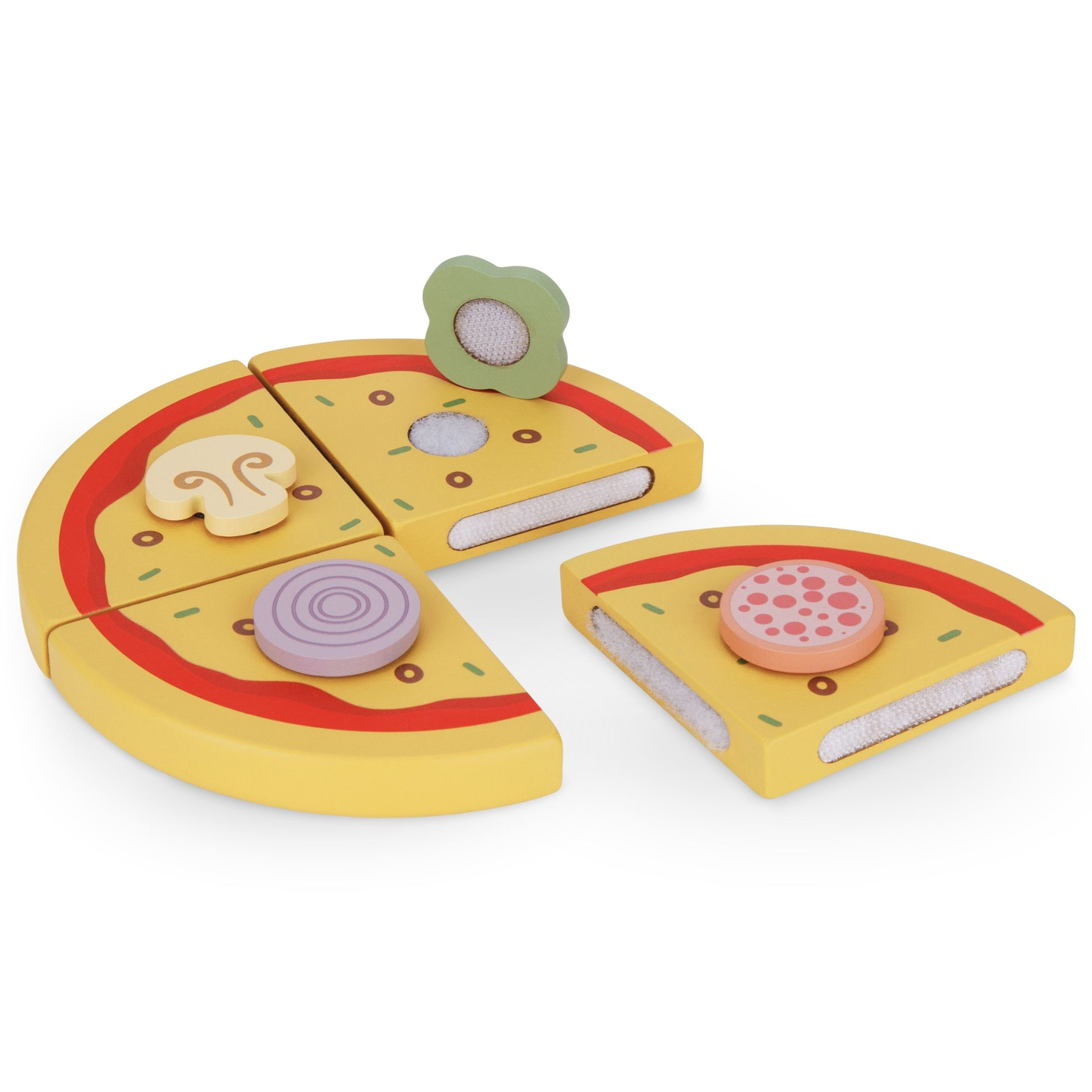 Set para hornear pizzas de madera.