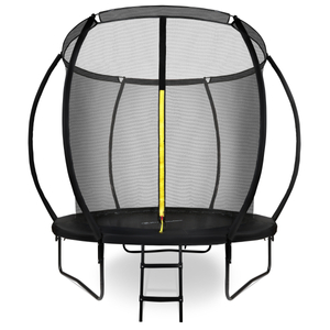 Trampolín de jardín para niños HyperMotion - 244 cm 8FT - con escalera y red interna - para casa y jardín