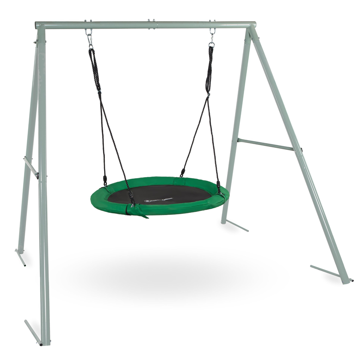 Columpio de jardín tipo nido de cigüeña con estructura y cuerdas