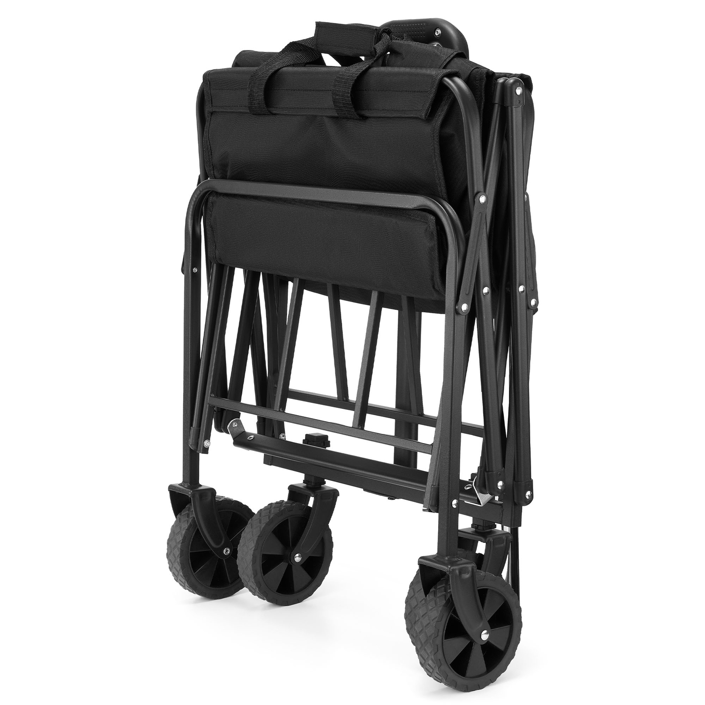 Silla de ruedas de playa plegable HyperMotion - negra, 80 kg