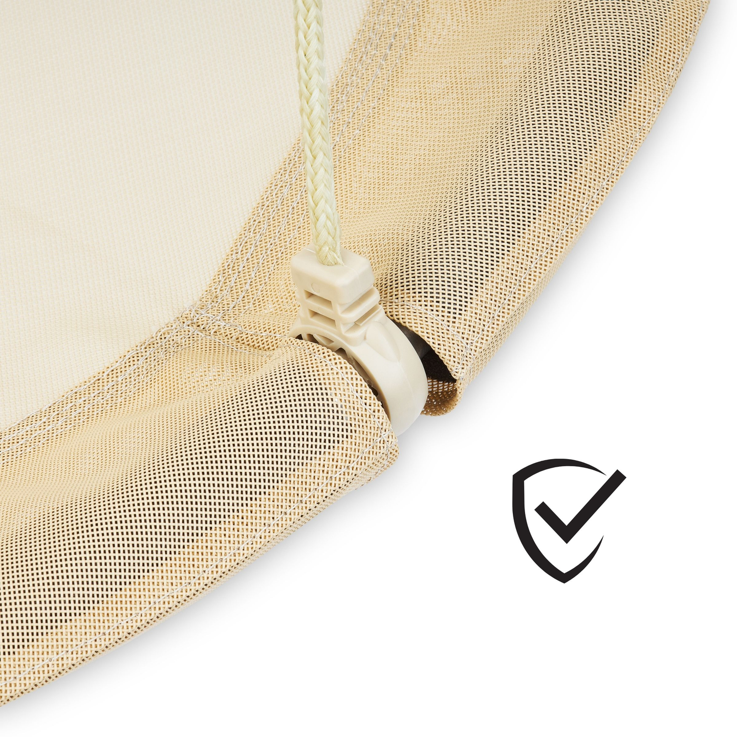 Columpio nido de cigüeña HyperMotion - 100 cm de diámetro, color beige boho