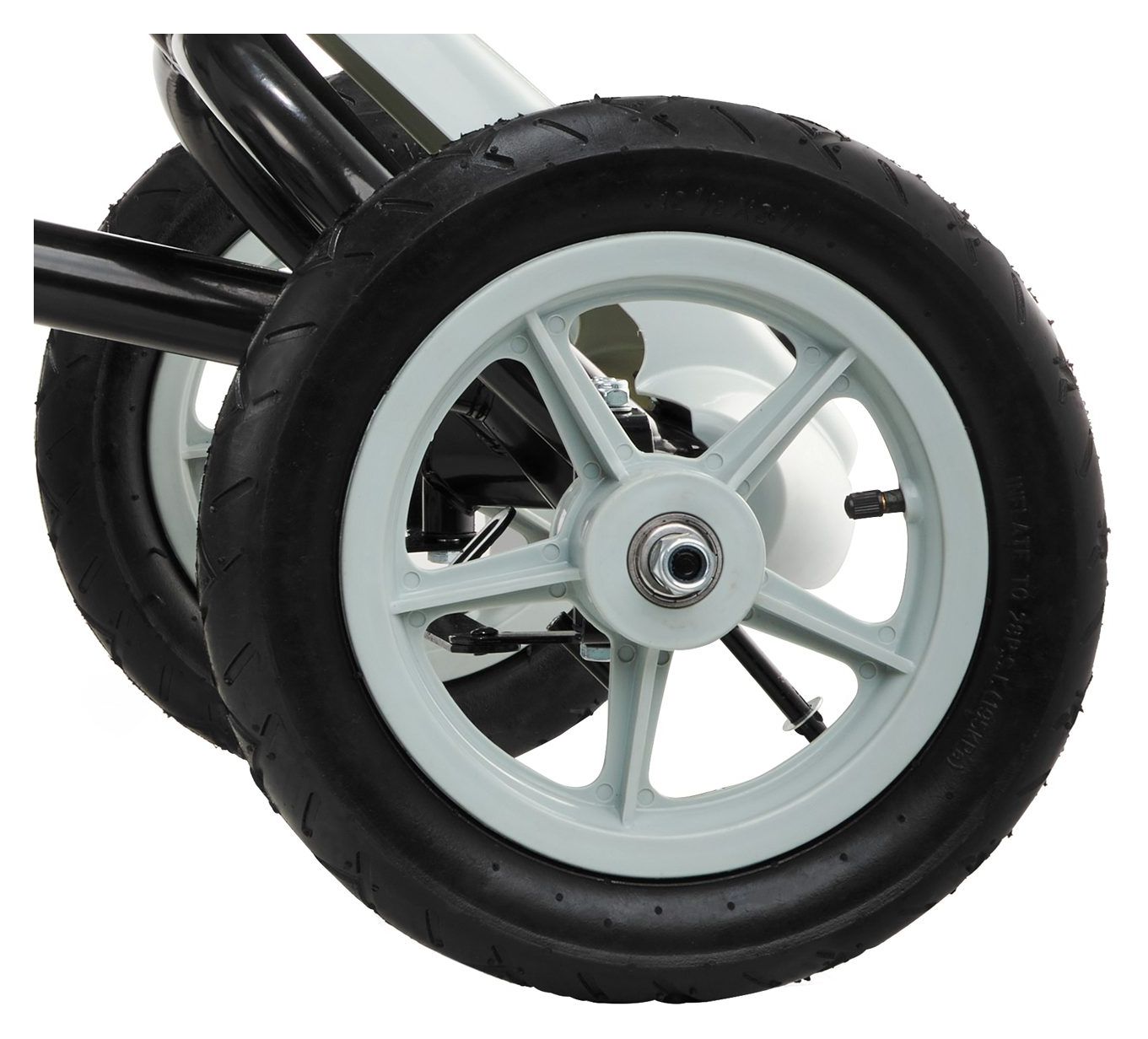 Kart de pedales EVOQUE para niños - correpasillos para niños de 5 a 8 años - gris