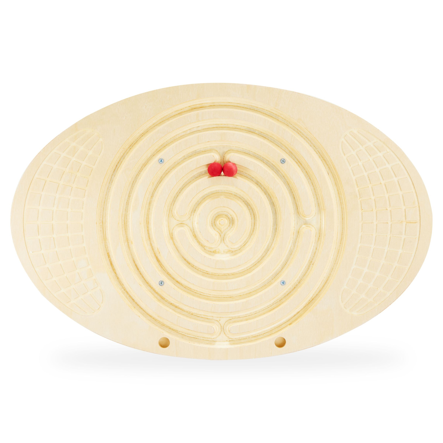Tabla de equilibrio de madera con laberinto y bolas: balancín de equilibrio