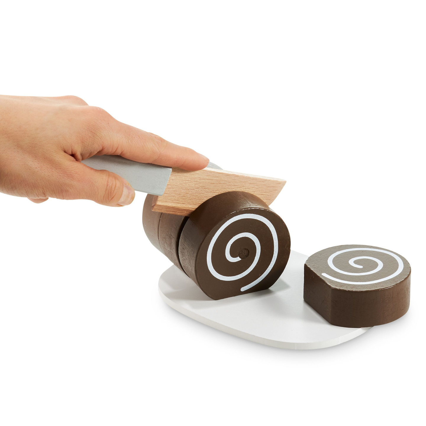 Caja de madera con dulces para cortar, confitería.