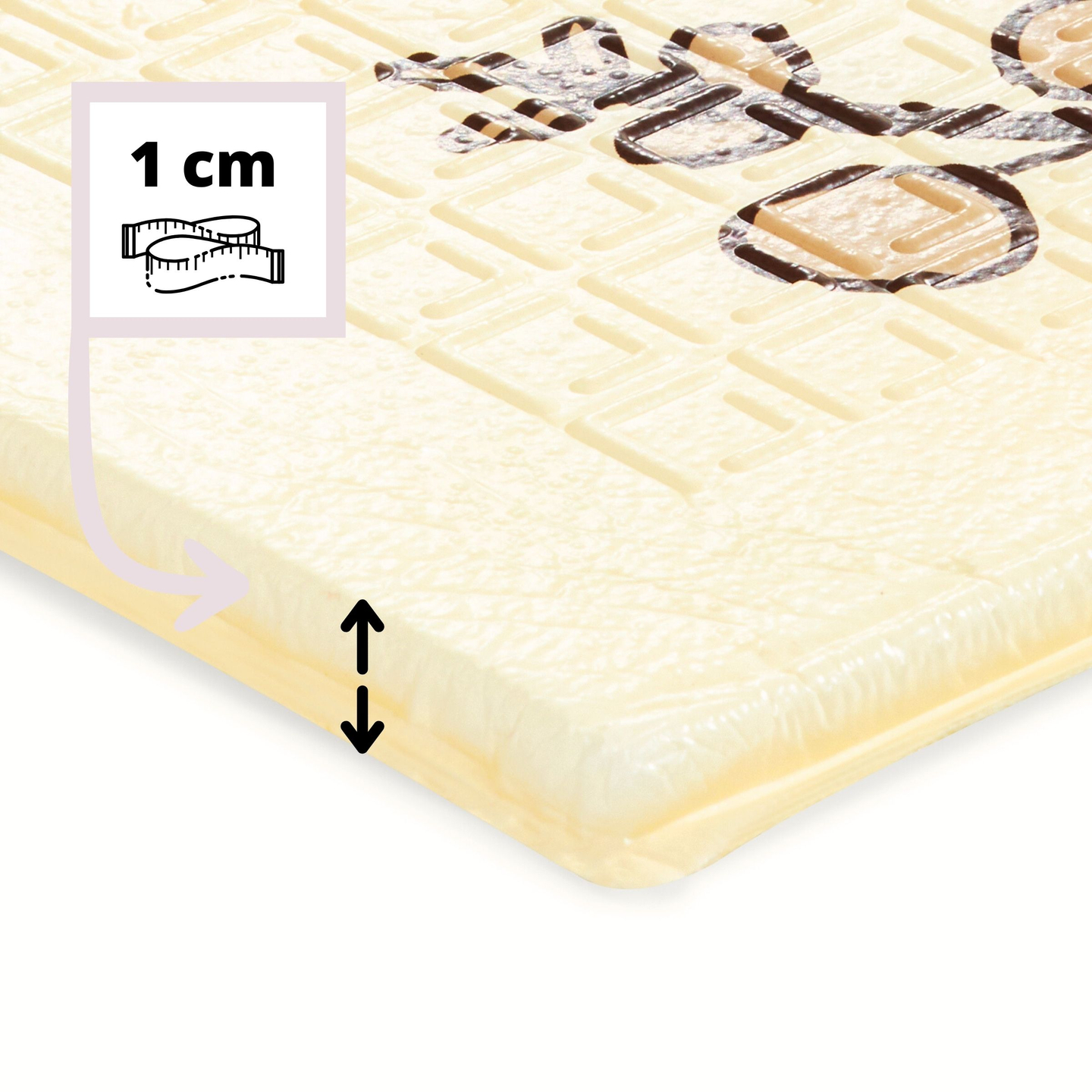 Alfombra de espuma plegable de doble cara 180 x 120 x 1 cm - Bosque Mágico/Calles de Otoño - boho