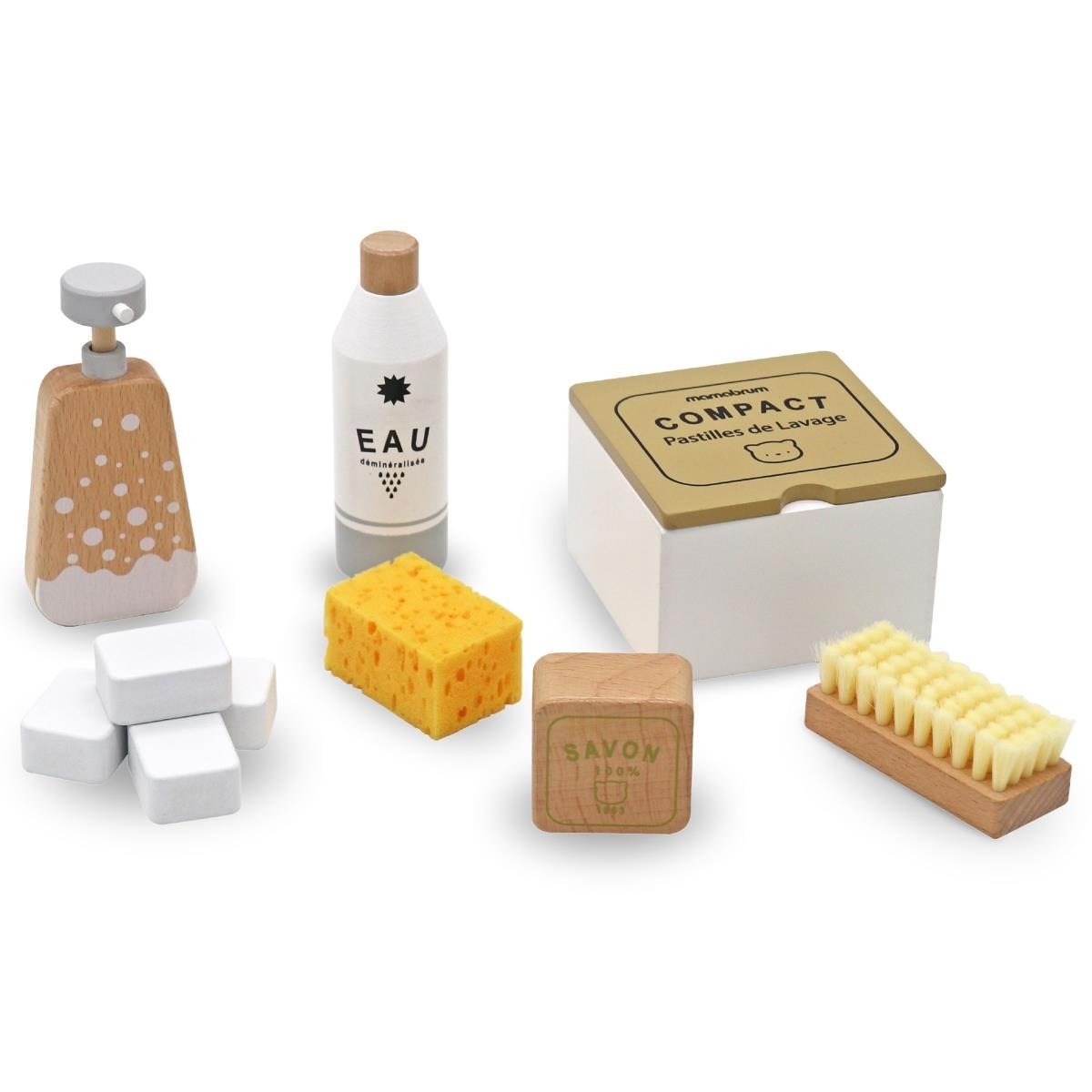 Set de limpieza de madera para niños - 10 artículos