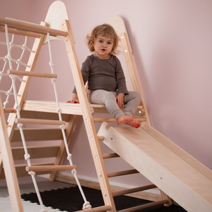 Parque infantil de madera XL 5en1