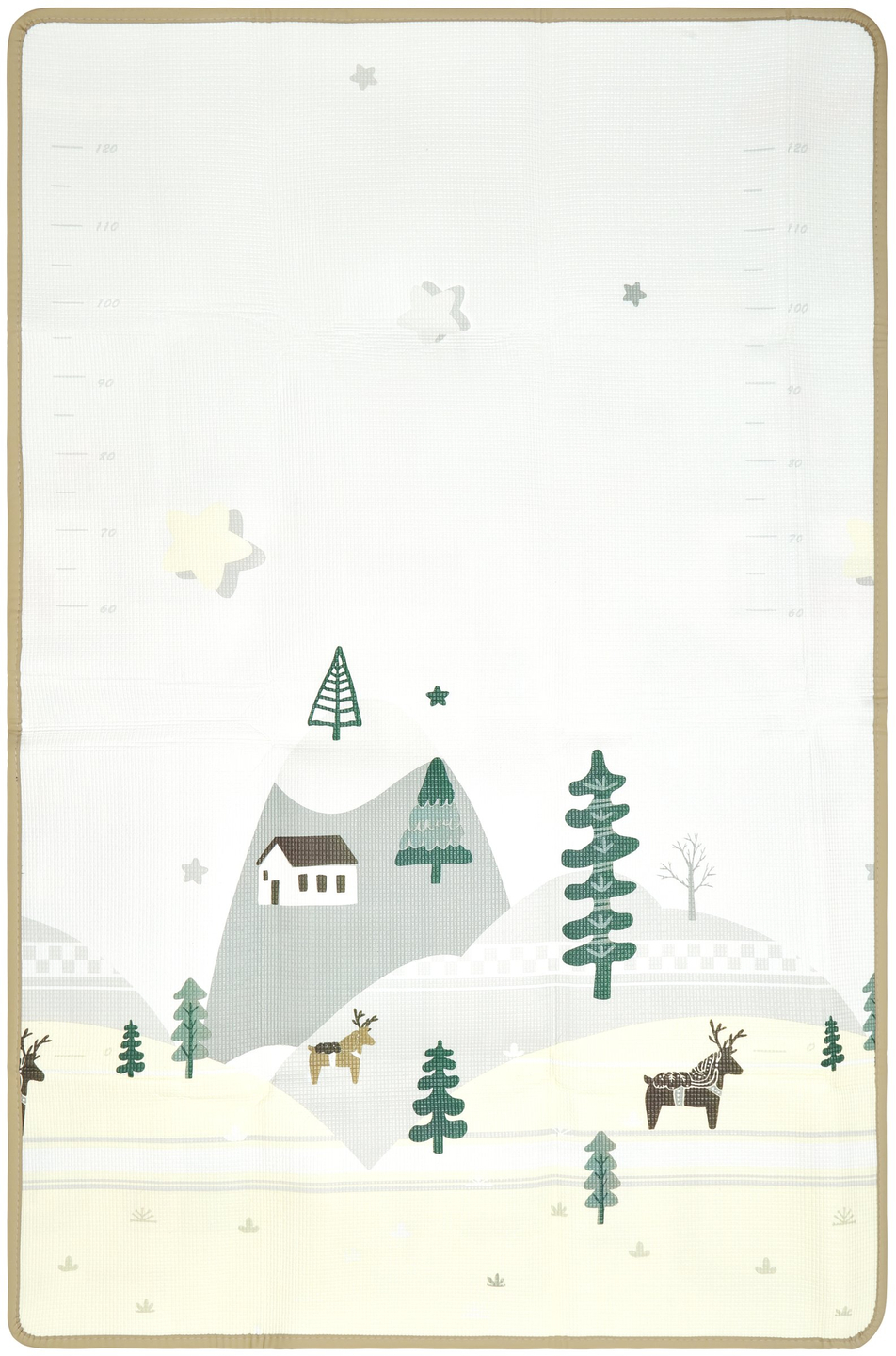 Alfombra de espuma de doble cara - tierra/ciudad de cuento de hadas - 180x120x0,5cm