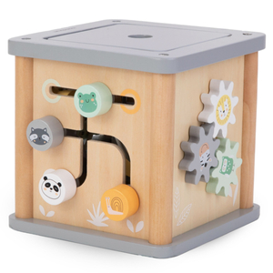 Cubo educativo Montessori de madera - bucle motor
