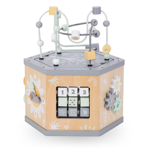 Cubo educativo interactivo de madera 7 en 1 - bucle motor