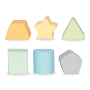 Andador de madera 2 en 1 con función de cubo educativo, rosa