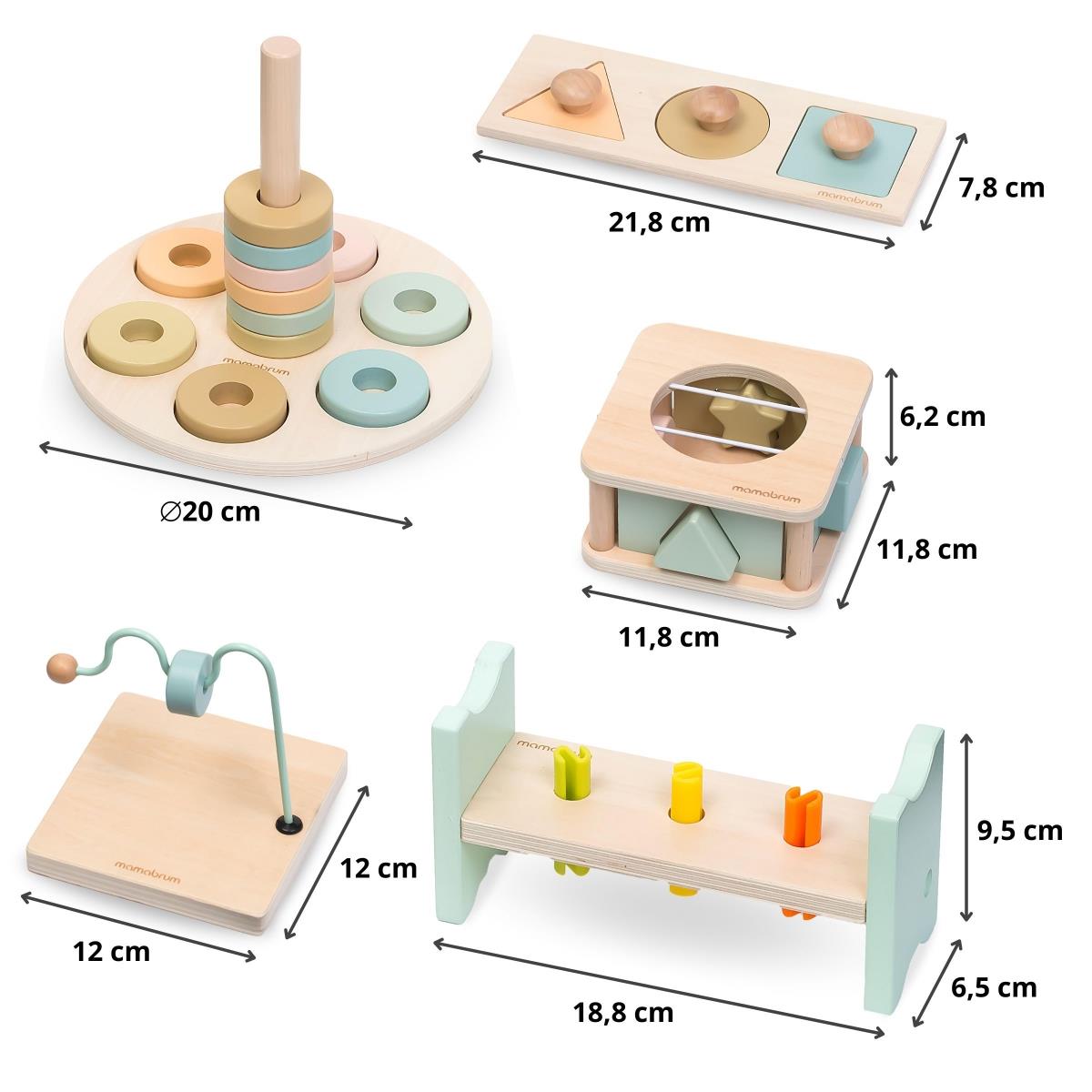 Set de juguetes Montessori para ninos de 13 a 18 meses JUGUETES Y JUEGOS Aprendizaje y desarrollo infantil. Juguetes educativos JUGUETES Y JUEGOS Para los mas jovenes